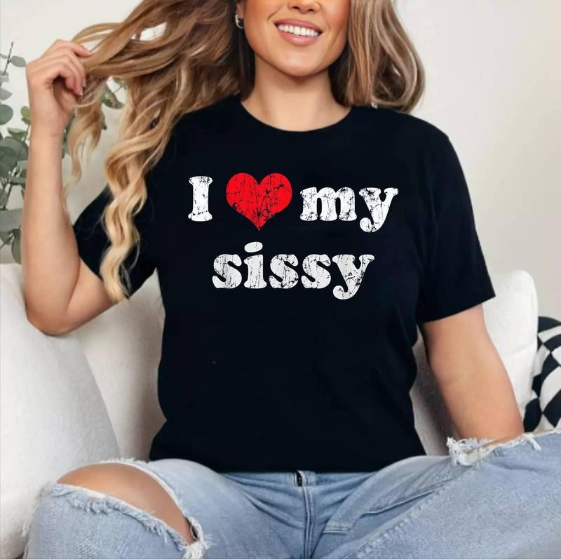 I Love Heart My Sissy Family Brother Sister Cotton 100% Short Sleeve Top Womenswear T-Shirts, Hoodie, Sweatshirt