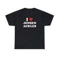 I Love Jensen Unisex Tee, Supernatural, Dean Winchester T shirt Menswear Top Hoodie, Sweatshirt | GrindPrints.com