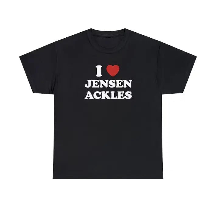 I Love Jensen Unisex Tee, Supernatural, Dean Winchester T shirt Menswear Top Hoodie, Sweatshirt | GrindPrints.com