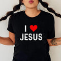 I Love Jesus Tee Pure Cotton Casual Style Crew Neck Short Sleeve T-Shirt Tops Trendy for Unisex, Hoodie, Sweatshirt