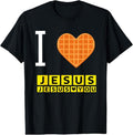 I Love Jesus Waffle Heart Funny Christian Breakfast T-Shirt, Jesus Shirt, Jesus Love You Shirt, Pray Tee, For Men, For...