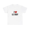 I Love Lil Baby Heavy Him Her Menswear Cotton Classic Casual Basic Short Sleeve T-Shirts, Hoodie, Sweatshirt
