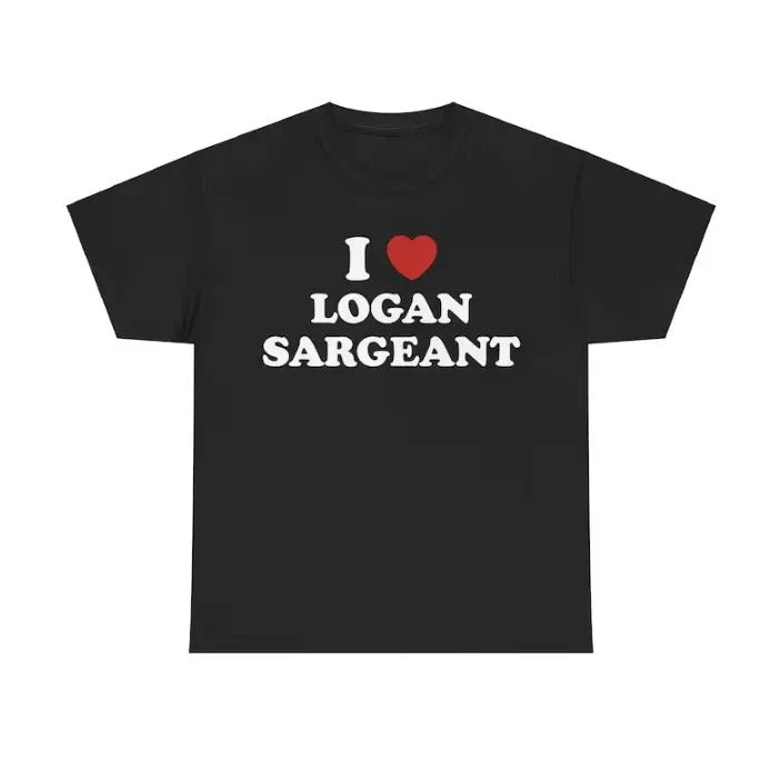 I Love Logan Sargeant Unisex Tee Racing Tee, Car shirt Menswear T-Shirt Hoodie, Sweatshirt | GrindPrints.com