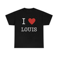 I Love Louis Tee, , Gift For Him, Gift For Her, I love T-Shirt, I heart shirt, Louis Tomlison, one direction, louis...
