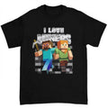 I Love Miners T-Shirt Featuring Bold and Funny Steve Craft Design for Gen Z Humor Hoodie, Sweatshirt | GrindPrints.com