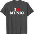 I Love Music T-Shirt | Unisex Cotton Tee, Size S-5XL Hoodie, Sweatshirt | GrindPrints.com