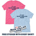 I Love My Blue Collar Man - Women's Soft Casual T-Shirt Hoodie, Sweatshirt | GrindPrints.com