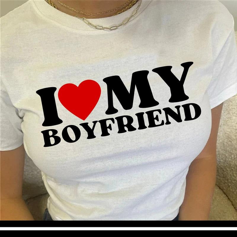 I Love My Boyfriend T Shirt - Lovers - Boyfriend Tee - Love  T-shirt, sweater and Hoodie Sweatshirt | GrindPrints.com