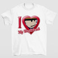 I Love My Boyfriend T Shirt Minimalist and Sweet Design for Everyday Wear Hoodie, Sweatshirt | GrindPrints.com