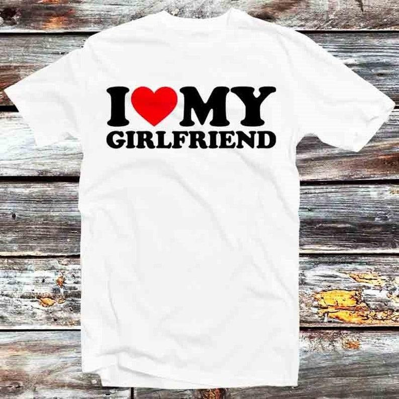 I Love My Girlfriend Joke Vintage Retro Cartoon Anime Top T-Shirts, Hoodie, Sweatshirt