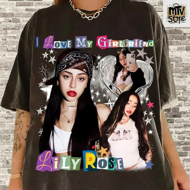 I Love My Girlfriend Shirt, Custom Bootleg Tee, Gift For Boyfriend, Custom Your Photo, Insert Your Design, Valentine...