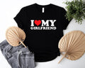I Love My Girlfriend T Shirt, I Heart My Girlfriend Shirt, Valentine's Day Tee Shirt, Valentine Gift, Boyfriend Shirt For...