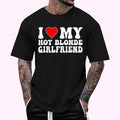 I Love My Hot Blonde Girlfriend I Heart My Blonde Hot GF Regular Fit Letter Round Neck Casual Short Sleeve Crew Neck Shirt Summer Top Daily T-Shirts, Hoodie, Sweatshirt