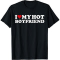 I Love My Hot Boyfriend I Heart My Hot Boyfriend BF T-Shirt made in usa Hoodie, Sweatshirt | GrindPrints.com