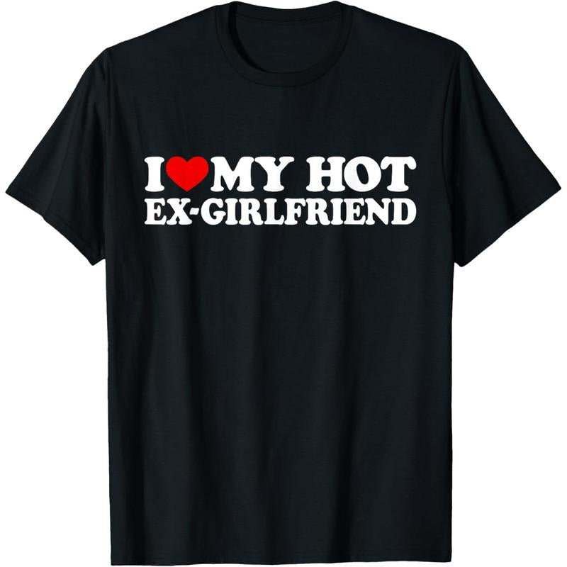 I Love My Hot Ex Girlfriend Shirt I Red Heart My Hot Ex Gf T-Shirt made in usa Hoodie, Sweatshirt | GrindPrints.com