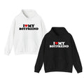 I Love My Hot Girlfriend And Boyfriend Hoodie, I Heart My Hot Girlfriend, Anniversary Gift, Valentine Gift, For Him And...