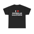 I Love Nicholas Galitzine Unisex Tee, I Love My boyfriend T shirt Menswear T-Shirt Hoodie, Sweatshirt | GrindPrints.com
