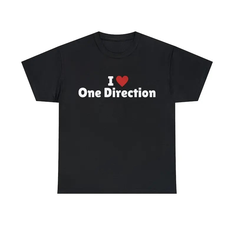 I Love One Direction I Heart One Direction Shirt Trending Shirt Him Cotton T-Shirts, Hoodie, Sweatshirt