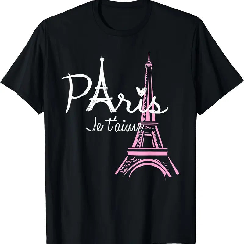I Love Paris Eiffel Tower France French Souvenir T-Shirt | Unisex Cotton Tee Gifts Hoodie, Sweatshirt | GrindPrints.com