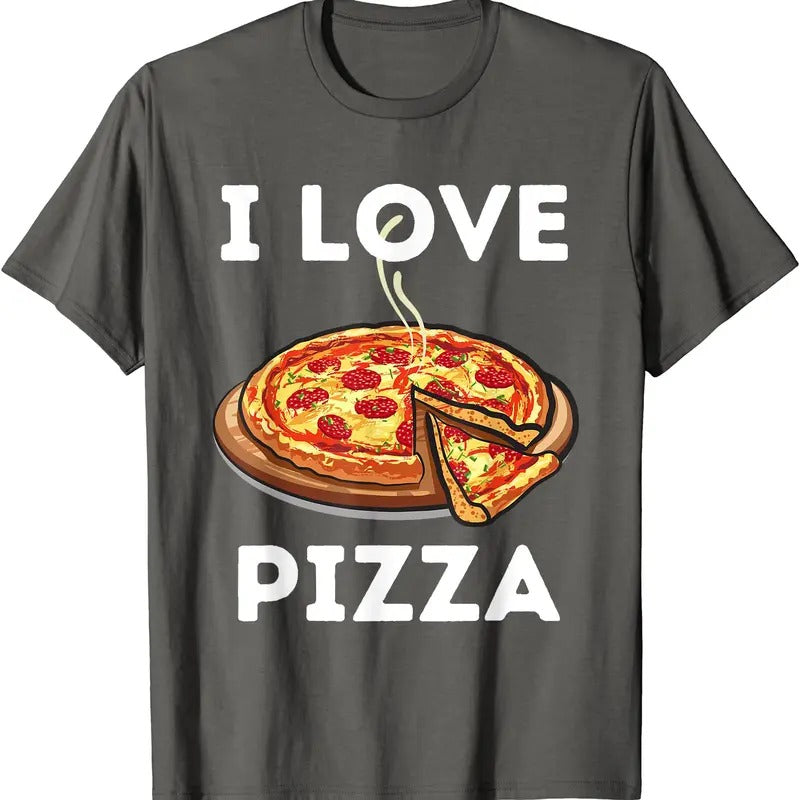 I Love Pizza Food Lover Foodie Cotton Size S 5XL T-Shirts, Hoodie, Sweatshirt