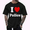 I Love Police Graphic T-Shirt