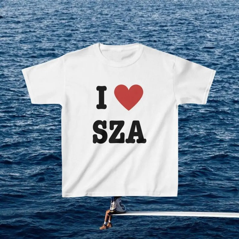 I Love SZA Baby SZA Shirt SZA Y2k Baby Her Artist Music I Love Shirt Him Her I Love Shirt I Heart Shirt T-Shirts, Hoodie, Sweatshirt