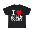 I Love Sam and Colby shirt Unisex Graphic T shirt Hoodie, Sweatshirt | GrindPrints.com