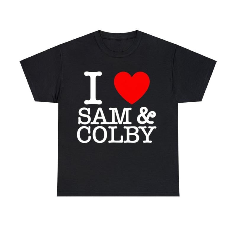 I Love Sam and Colby shirt Unisex Graphic T shirt Hoodie, Sweatshirt | GrindPrints.com