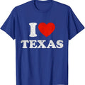 I Love Texas T-Shirt | Unisex Cotton Tee, Size S-5XL Hoodie, Sweatshirt | GrindPrints.com