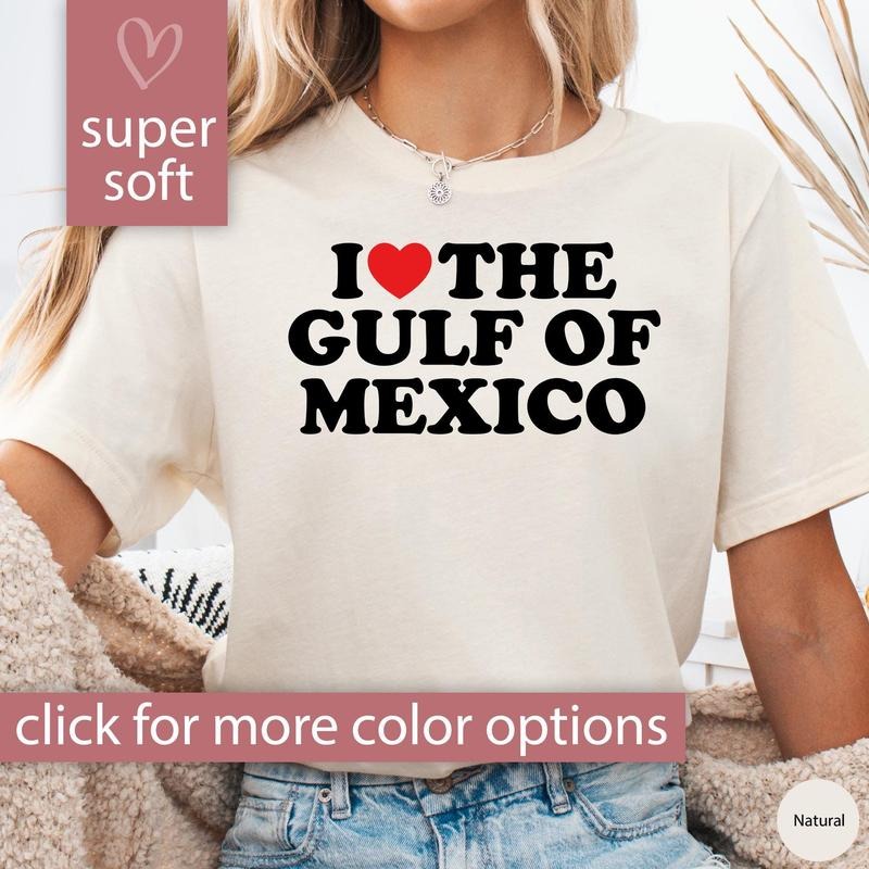 I Love The Gulf Of Mexico Shirt for Women, Gulf of Mexico Tshirt, Gulf of Mexico T Shirt, Gulf of Mexico T-Shirt, Gulf of...