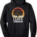 I Love Trees Pullover Hoodie | Unisex Hooded Sweatshirt T-Shirts | GrindPrints.com