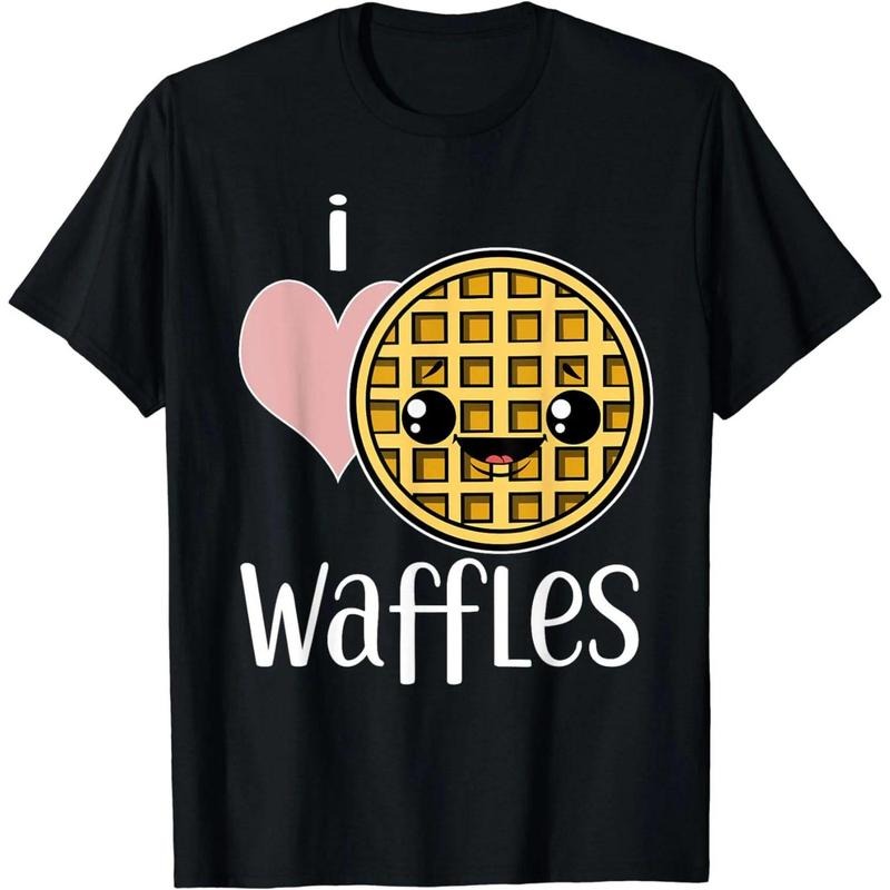 I Love Waffles Gift Waffle T-Shirt Hoodie, Sweatshirt | GrindPrints.com
