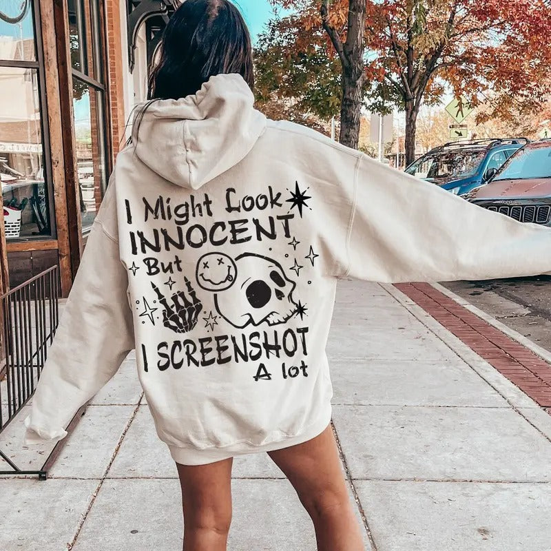 I Might Innocent But I Screenshot Lot Sarcastic Teenager Humor Shirt Funny Bestie E7654 TK62GN T-Shirts, Hoodie, Sweatshirt