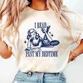 I Read Past My Bedtime Shirt, Retro Reader Gift, Reading Shirt, Bookish Tee, Vintage Bookish Gift, Book Lover Shirt, Book...