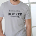 I Rented This Cotton Casual Short Sleeve White Text Arrow T-Shirts, Hoodie, Sweatshirt