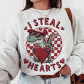 I Steal Hearts Sweatshirt, Valentines Day Sweatshirt_Sweatshirt Gift For Woman and Man Unisex Sweatshirt T-Shirts, Hoodie