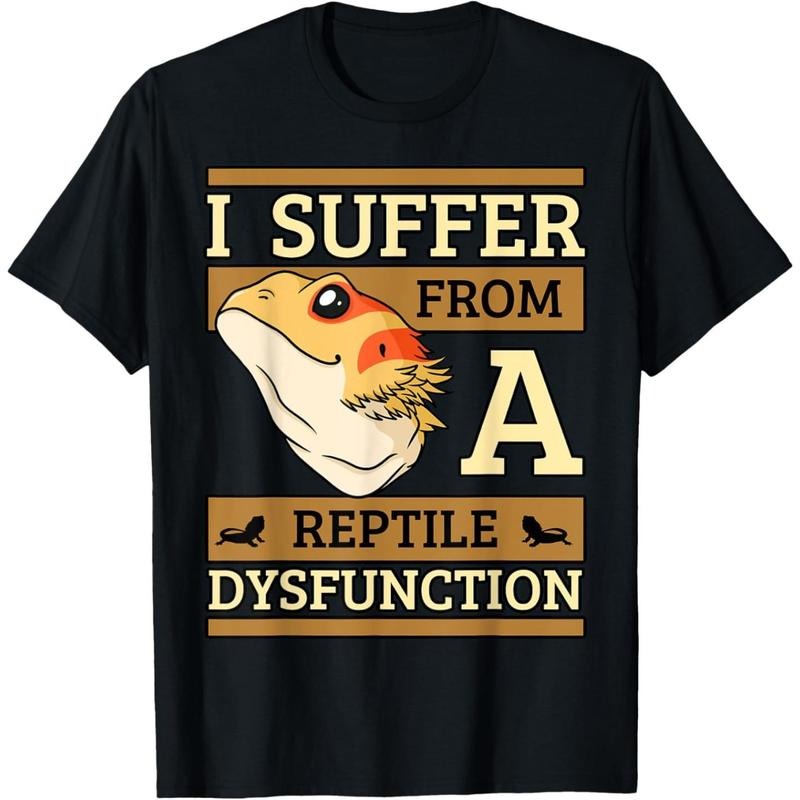 I Suffer From A Reptile Dysfunction Bearded Dragon Lizard T-Shirt made in usa Hoodie, Sweatshirt | GrindPrints.com