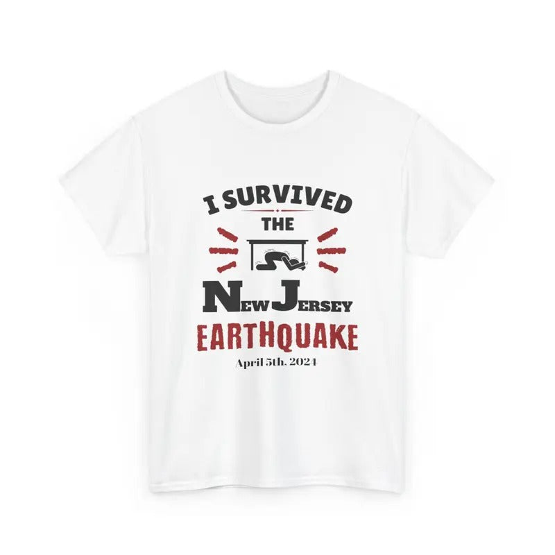 I Survived New Earthquake April 5th 2024 Commemorative I Survived Nj Nyc Earthquake 2024 Short Sleeve Shirt T-Shirts, Hoodie, Sweatshirt