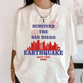 I Survived San Diego Earthquake Shirt San Diego Earthquake 2025 San Diego Earthquake Shirt California Earthquake Earthquake Survivor T-Shirts, Hoodie, Sweatshirt