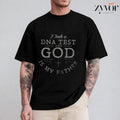 I Took a DNA and God Is My Father Shirt Casual Style Crew Neck Short Sleeve T-Shirt Tops Trendy for Unisex, Perfect Gift...