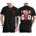 I Walk With God Christian Faith Jesus God Lover Religious T-Shirt, Top Trendy For Men and Women Gifts Hoodie, Sweatshirt