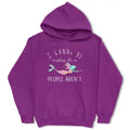 I Wanna Be Where The People Aren't Hoodie - Women's Pullover Hoodie - Long Sleeve - Casual Breathable Comfort T-Shirts,...