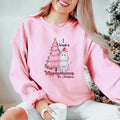 I Want A Hippopotamus For Christmas Sweatshirt, Christmas Hippopotamus Shirt, Pink Christmas Tree Shirt, Hippo Christmas,...