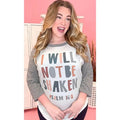I Will Not Be Shaken Graphic Raglan T-Shirts, Hoodie, Sweatshirt | GrindPrints.com