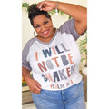 I Will Not Be Shaken Graphic V-Neck T-Shirts, Hoodie, Sweatshirt | GrindPrints.com