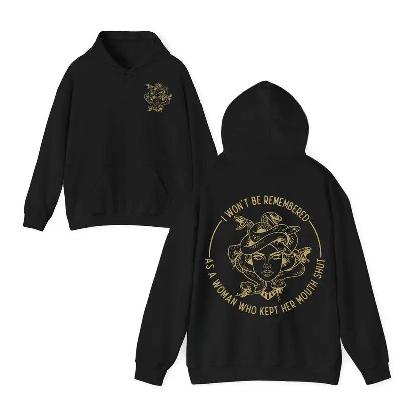 I Won't Be Remеmbered As A Woman Who Kеpt Her Mоuth Shut 2Sided Hoodie, Women Powеr Shirts, For Men, For Women Sweatshirt