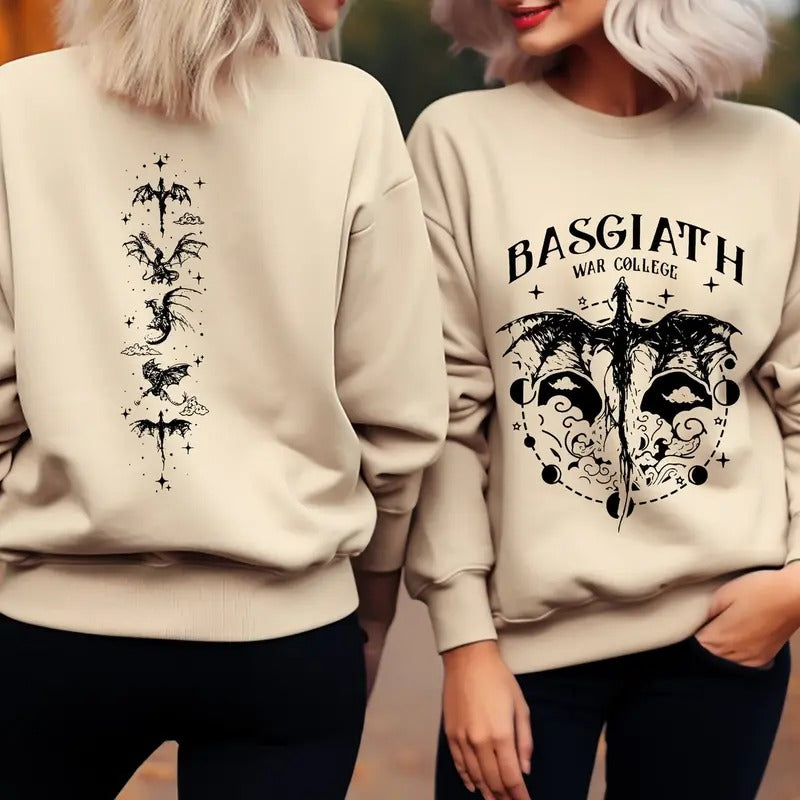 I am the Sky Sweatshirt, Vintage Basgiath War College Sweatshirt, Fourth Wing T-Shirt, Dragon Rider Violet Sorrengail,...
