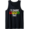 I'd Smoke That Funny Weed Marijuana Meat BBQ Grilling Smoker Tank Top T-Shirts, Hoodie, Sweatshirt | GrindPrints.com