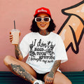 I dont need your attitude DTF Transfers - THIS IS NOT A SHIRT Hoodie, Sweatshirt | GrindPrints.com