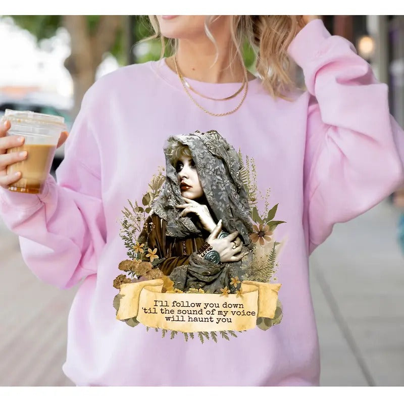 I'll Follow You down 'Til The Sound Of My Voice Will Haunt You Shirt Sweatshirt Hoodie, Silver Springs Sweatshirt, Gift...